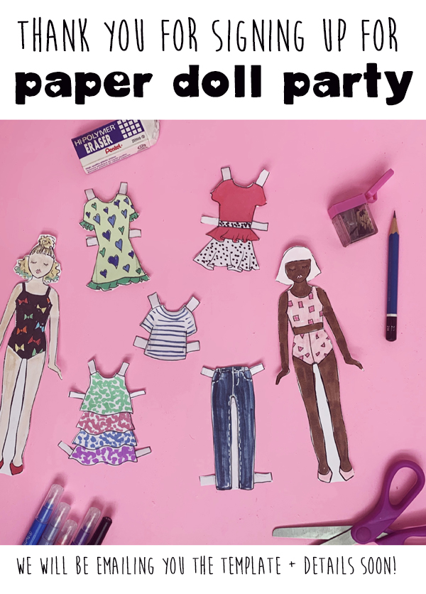 Paper Doll Party Thank you Page! - Lacee SwanLacee Swan